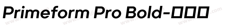 Primeform Pro Bold字体转换